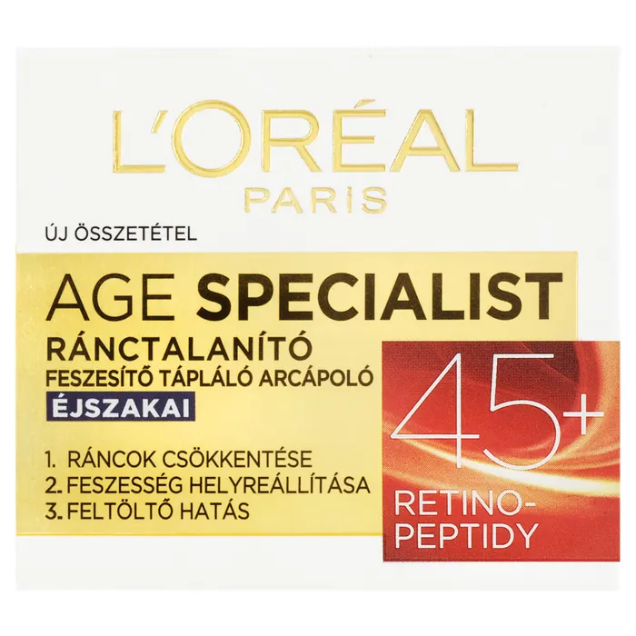 L'Oréal Paris age Specialist ránctalanító feszesítő éjszakai arcápoló 45 +