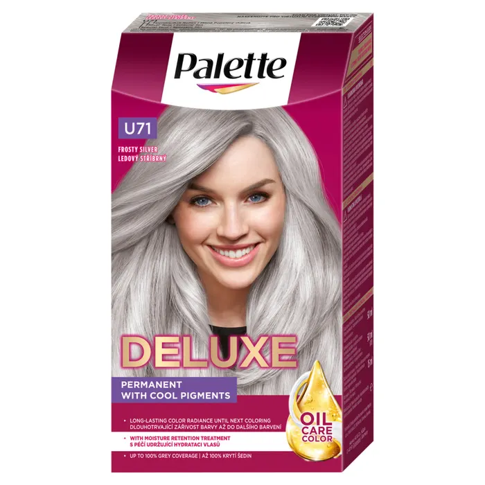 Palette Deluxe U71 fagyos ezüst tartós hajfesték