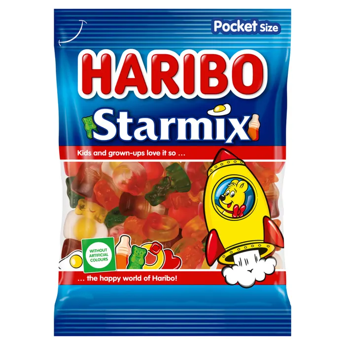 Haribo Starmix gyümölcs- és kólaízű gumicukorka