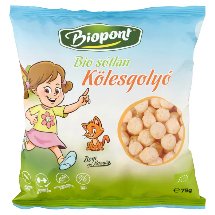 Biopont gluténmentes bio sótlan kölesgolyó
