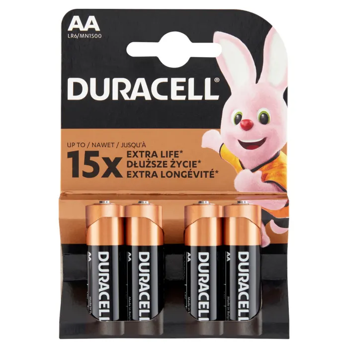 Duracell AA LR6/MN1500 1,5 V alkáli elem