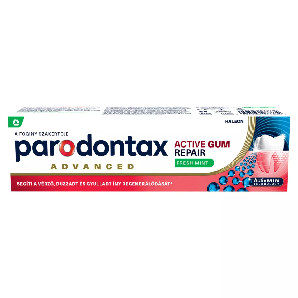 Parodontax Active Gum Repair Fresh Mint fluoridos fogkrém