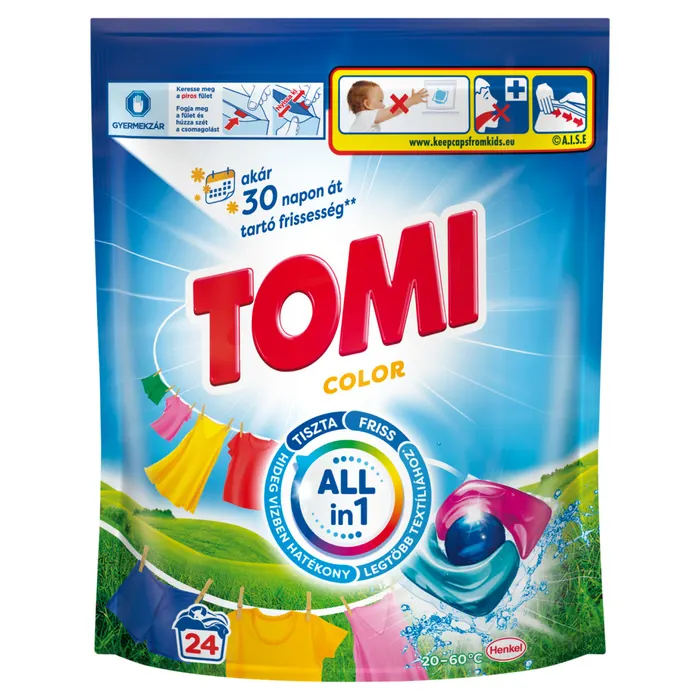 Tomi 3+1 Power Color mosókapszula 24 mosás