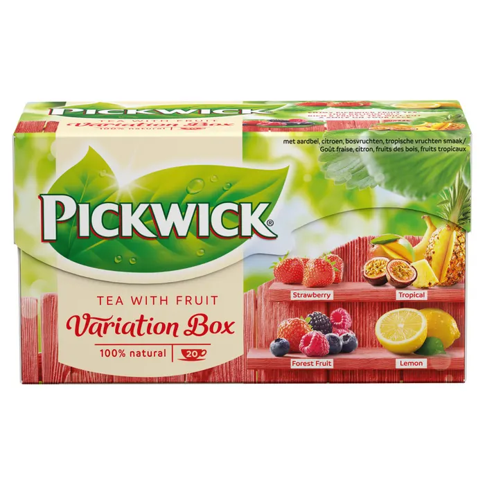 Pickwick Variaton Box variációk gyümölcsízű fekete teák gyümölcsdarabokkal 20 filter