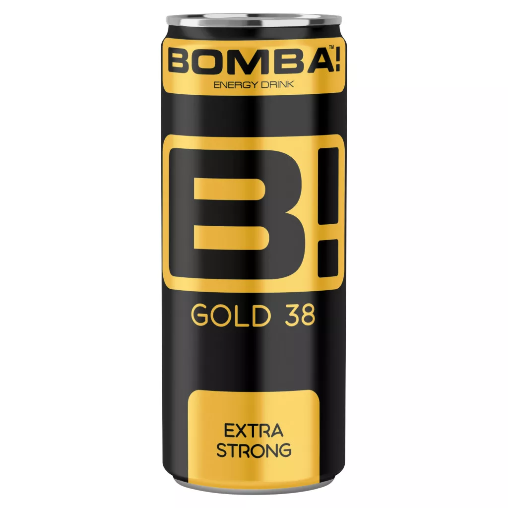 BOMBA! Gold 38 tutti-frutti ízű energiaital magas koffeintartalommal