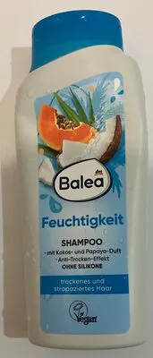 Hidratáló sampon száraz és igénybe vett hajra, kókusz-papaya illattal