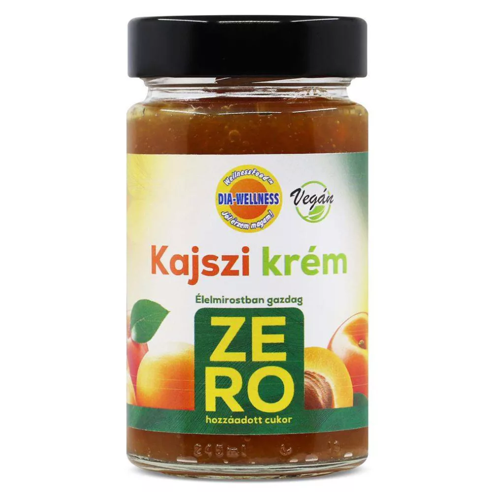 Dia-Wellness krém kajszi zéró hozzáadott cukor