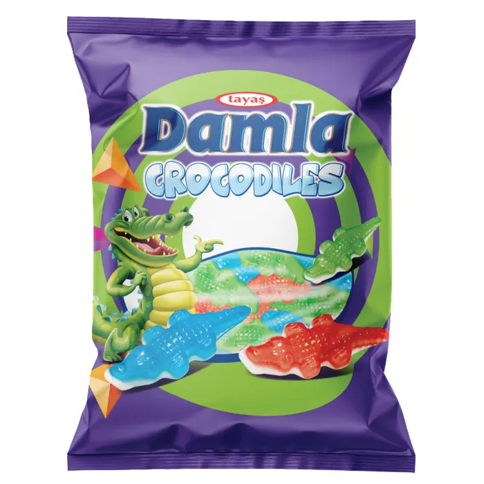 Damla gumicukor Crocodiles vegyes gyümölcs ízű