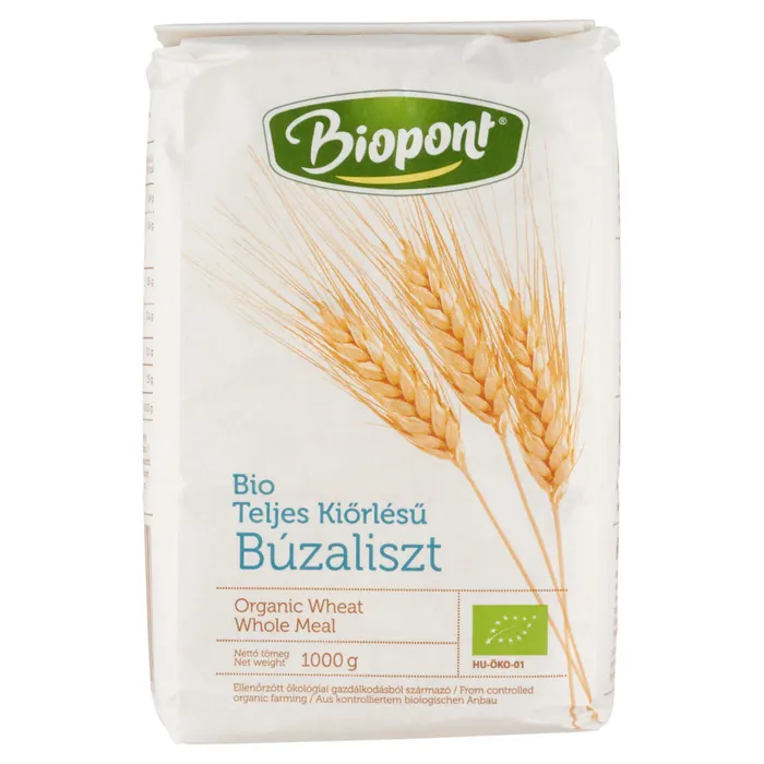 Biopont bio teljes kiőrlésű búzaliszt