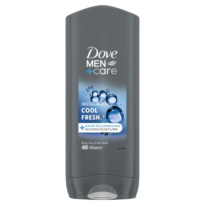 Dove Men+Care Invigorating Cool Fresh tusfürdő testre, arcra, hajra