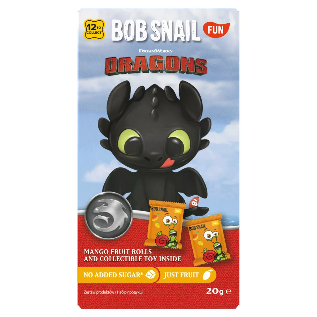 Bob Snail Dragons mangó gyümölcstekercsek játékkal