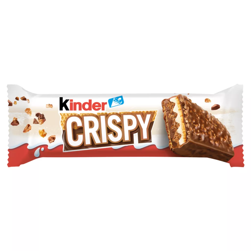 Kinder Crispy tejcsokoládéval bevont ropogós ostya töltelékkel