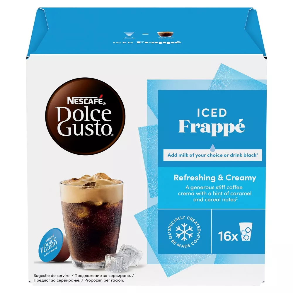 NESCAFÉ Dolce Gusto Iced Frappé azonnal oldódó kávé cukorral