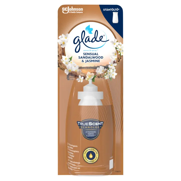 Glade Sense & Spray Sensual Sandalwood & Jasmine automata légfrissítő utántöltő