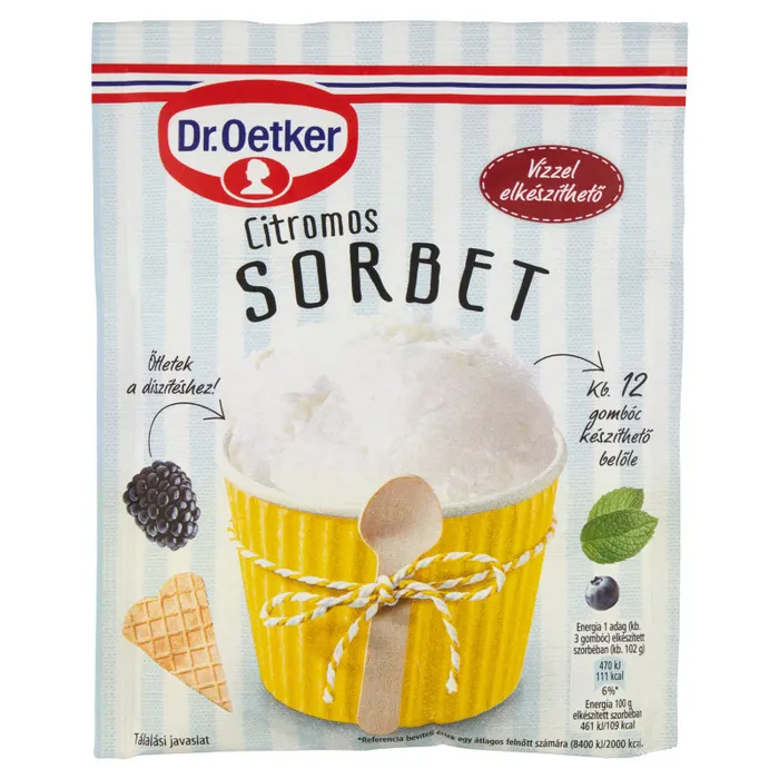 Dr. Oetker citromos szorbé alappor