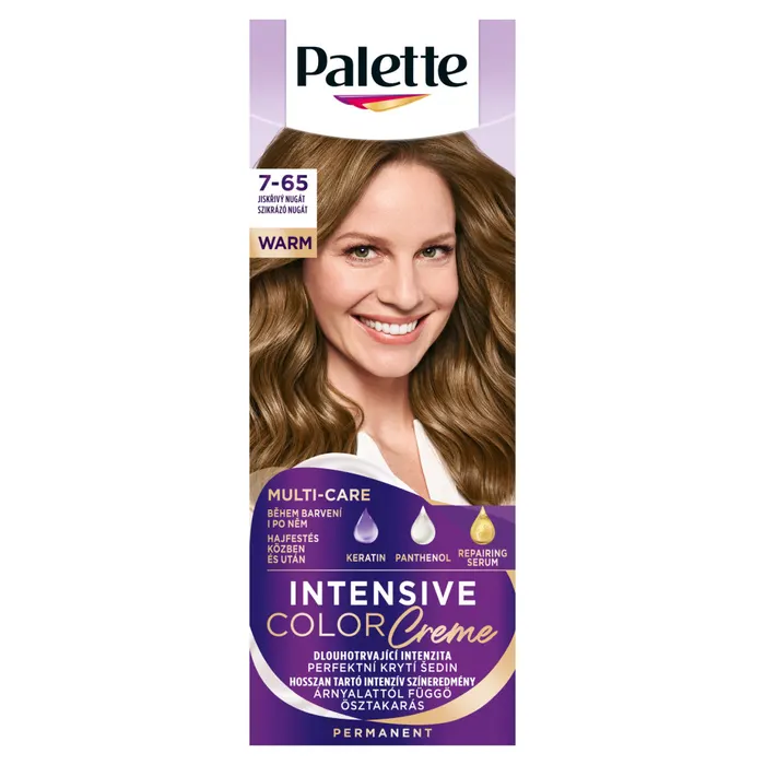 Palette Intensive Color Creme tartós hajfesték 7-65 Szikrázó nugát