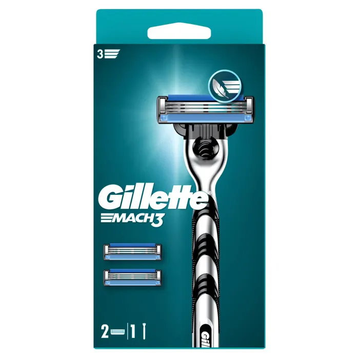 Gillette Mach3 Férfi Borotva Gillette 3 Pengés Borotva, Gillette Borotvabetétek