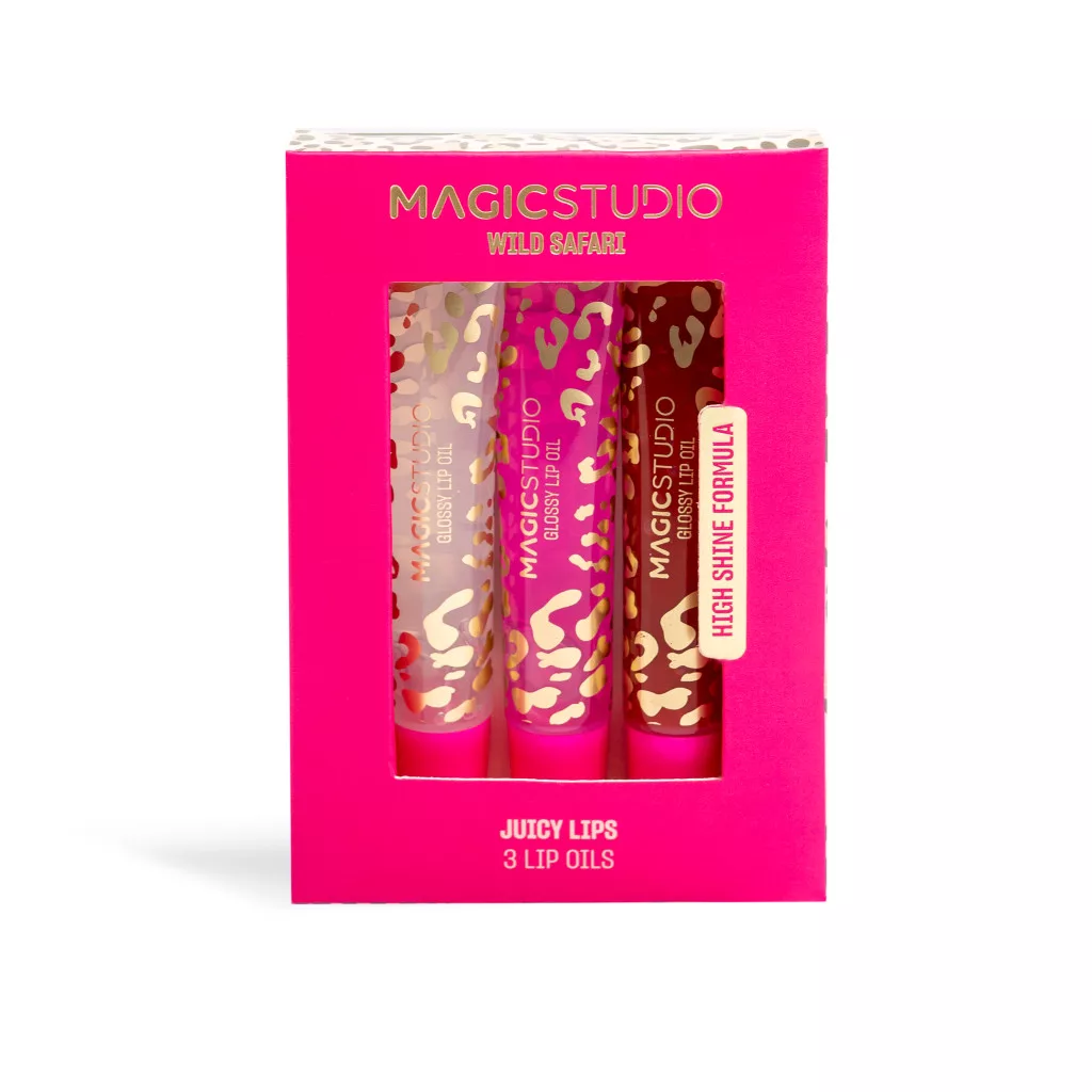 Magic Studio ajándékcsomag vad szafari lédús ajakfények