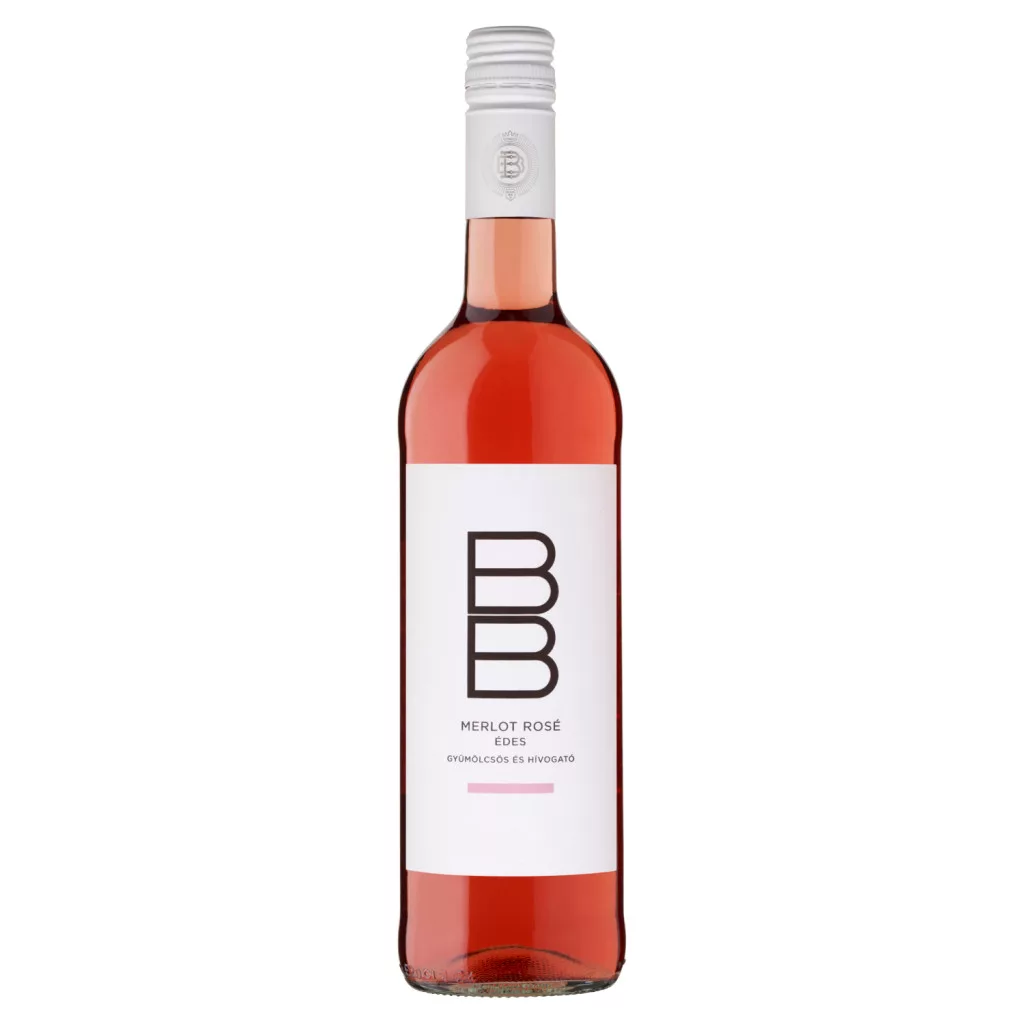 BB Dunántúli Merlot Rosé édes rosébor 11,5%