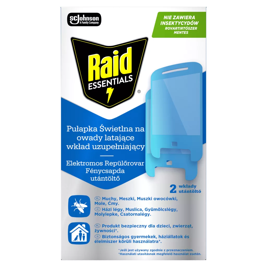 Raid Essentials elektromos repülőrovar fénycsapda utántöltő