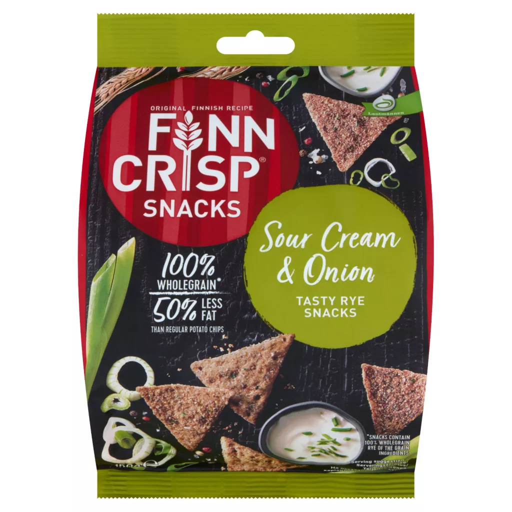 Finn Crisp ropogós snack tejfölös hagymás rozs