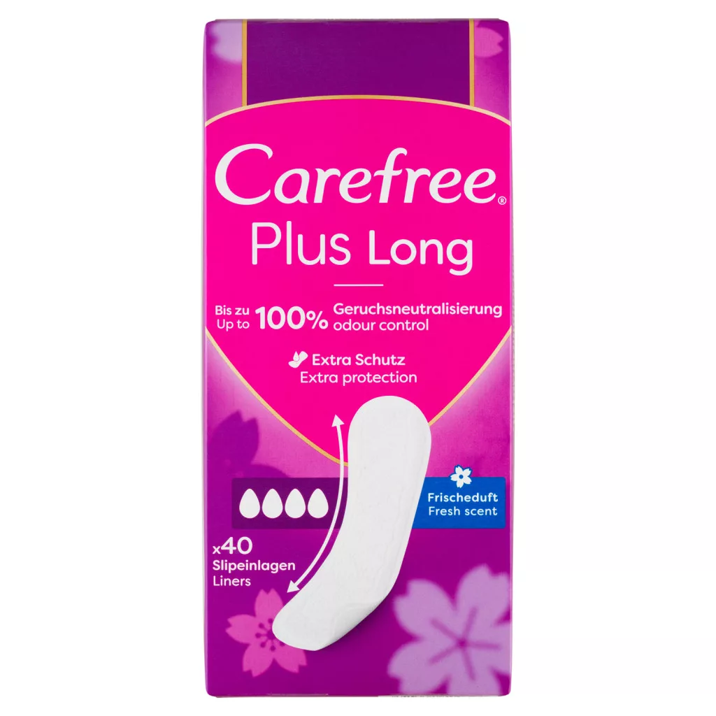 Carefree Plus Long tisztasági betét friss illattal