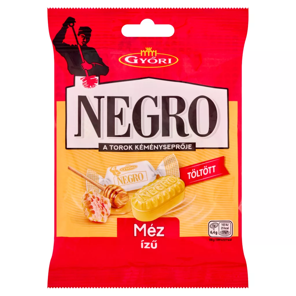 Győri Negro méz ízű töltött keménycukorka