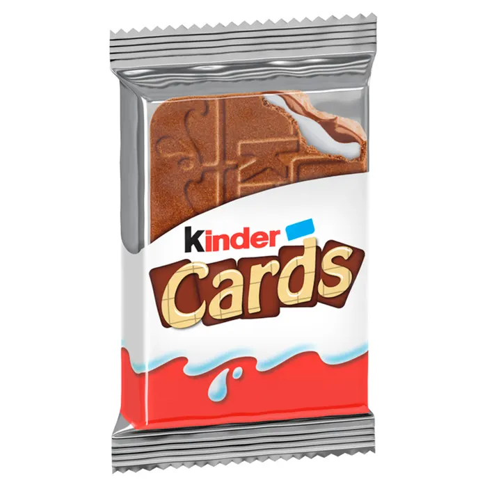 Kinder Cards ropogós ostya tejes és kakaós töltelékkel