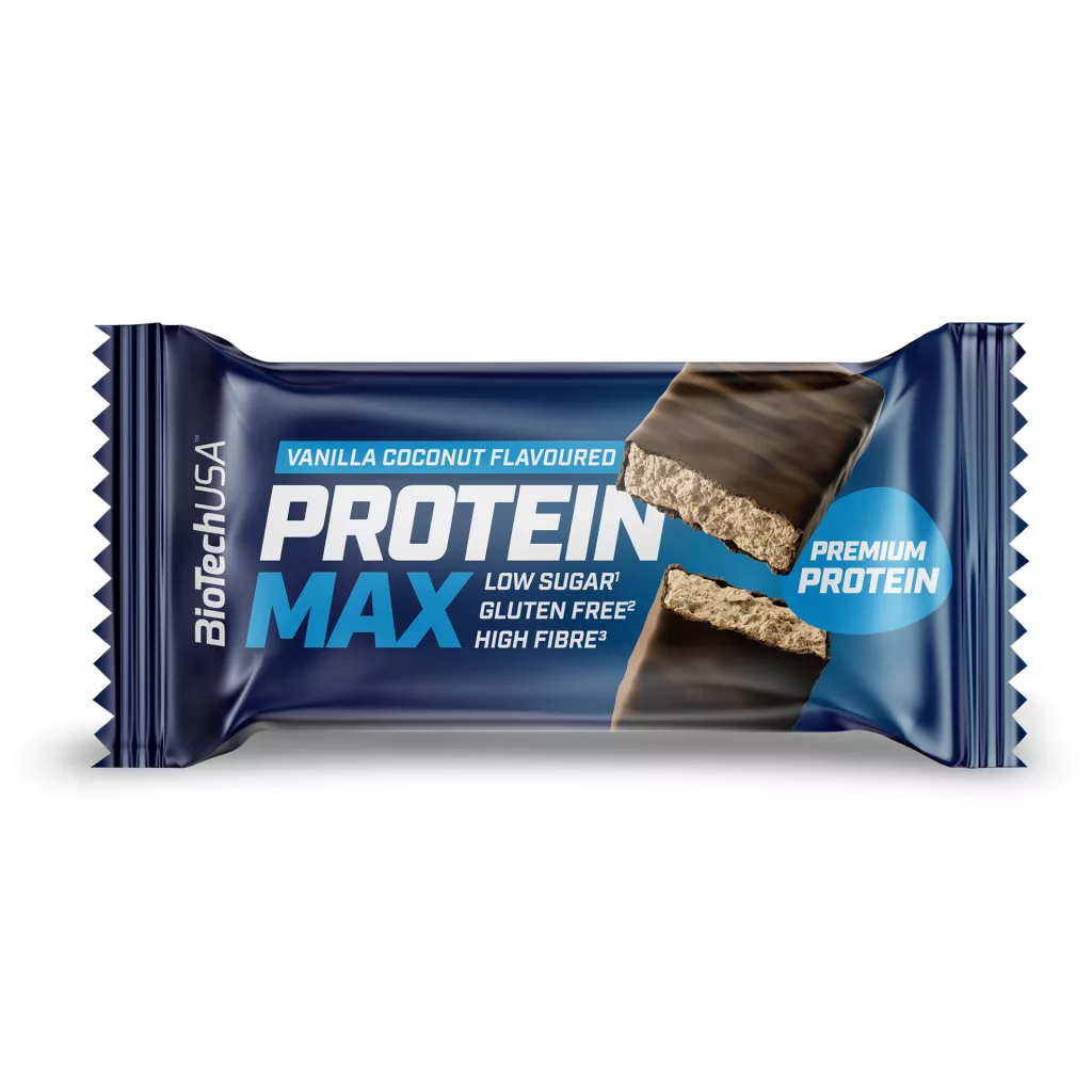 BioTech USA Protein Max fehérje szelet kókusz-vanília