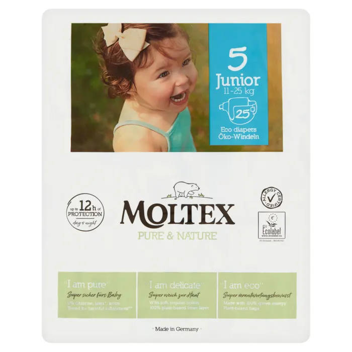 Moltex Pure & Nature ÖKO nadrágpelenka méret: 5 Junior, 11-16 kg