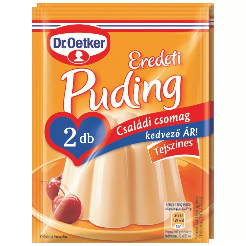 Dr. Oetker Eredeti pudingpor tejszínes, családi csomag