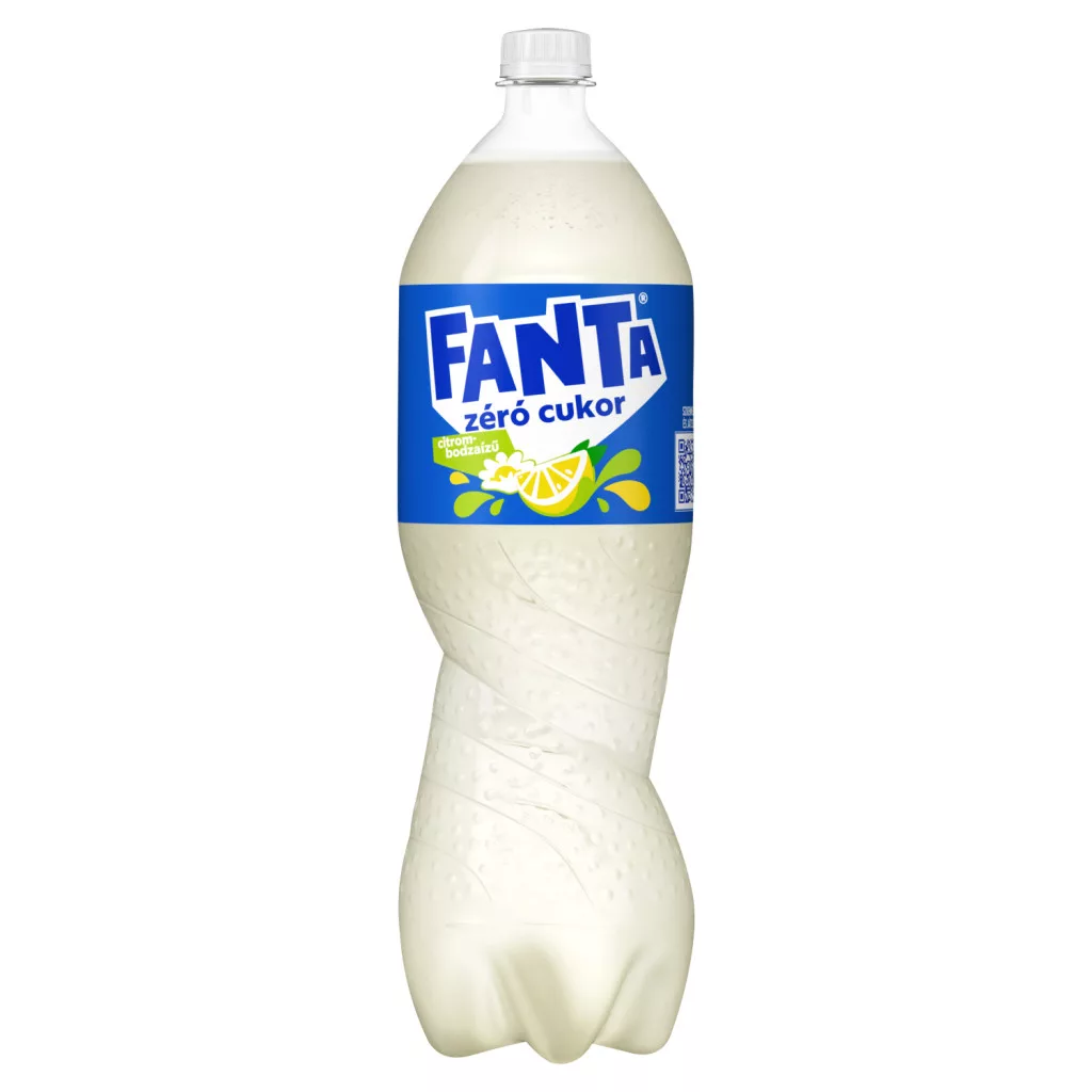 Fanta zéró cukor citrom- és bodzaízű energiamentes szénsavas üdítőital édesítőszerekkel