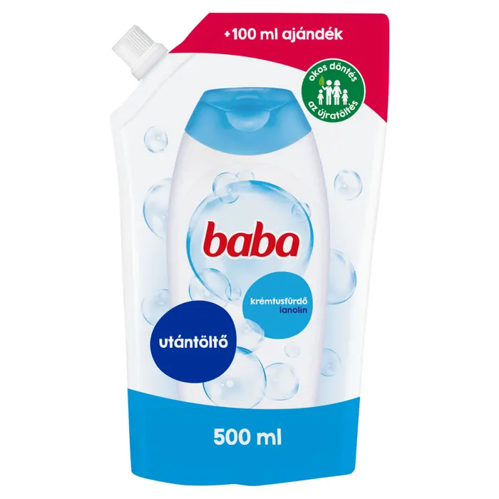 Baba lanolin krémtusfürdő utántöltő