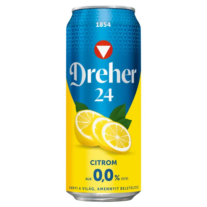 Dreher 24 Citrom alkoholmentes világos sör és citrom ízű ital keveréke 0,0%