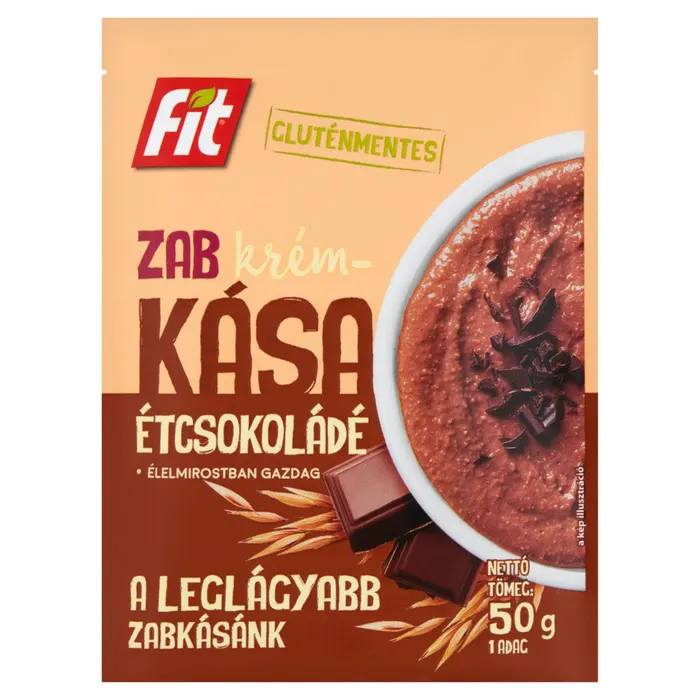 Fit zab étcsokoládés krémkása