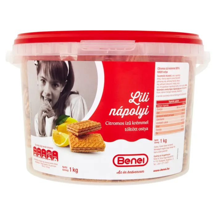 Benei Lili nápolyi citromos ízű krémmel töltött ostya