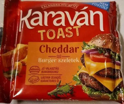 Toast cheddar ízű burger szeletek