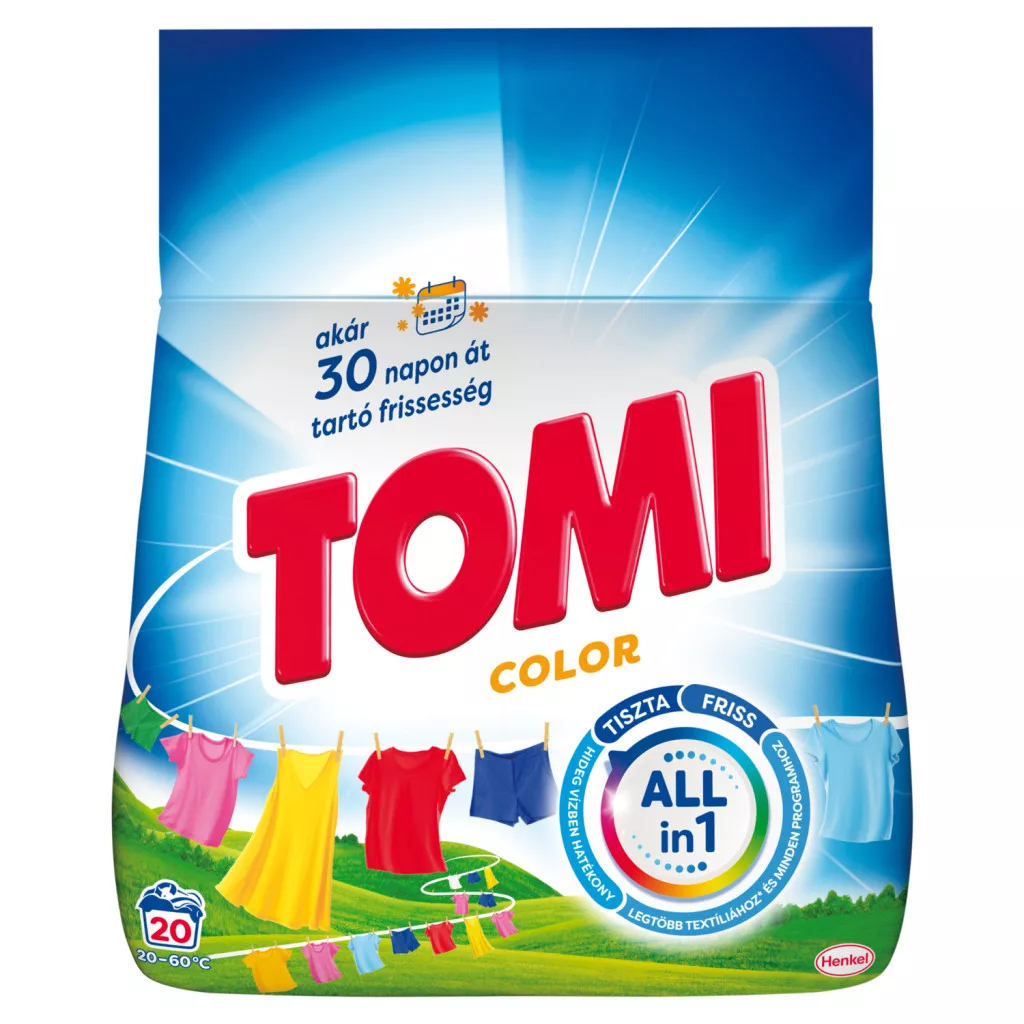 Tomi Color mosópor színes ruhákhoz 20 mosás