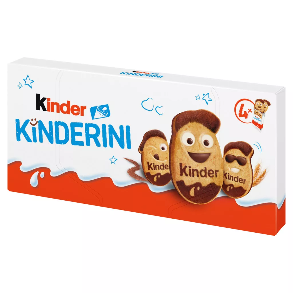 Kinder Kinderini keksz tejes és kakaós díszítéssel