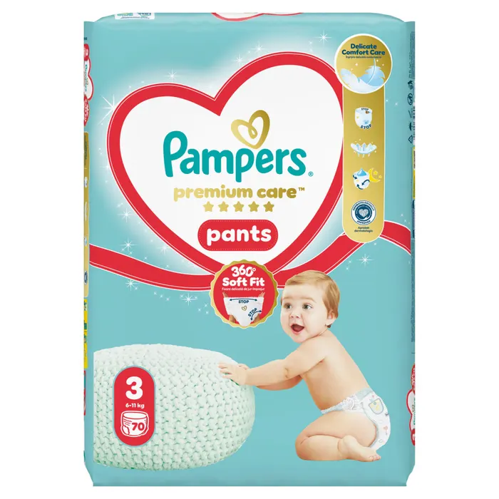Pampers Premium Care Bugyipelenka, Méret: 3 6kg-11kg
