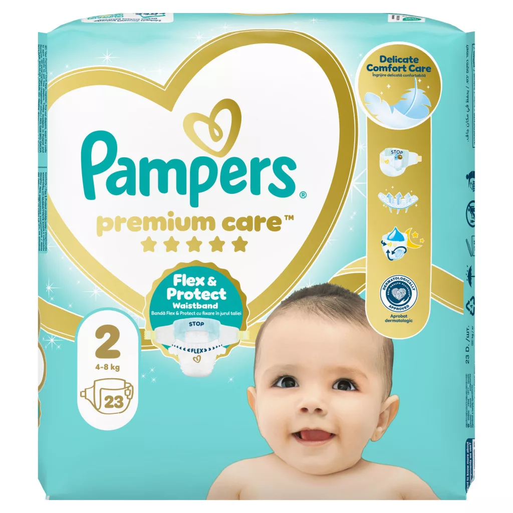 Pampers Premium Care Pelenka, Méret: 2 4kg-8kg