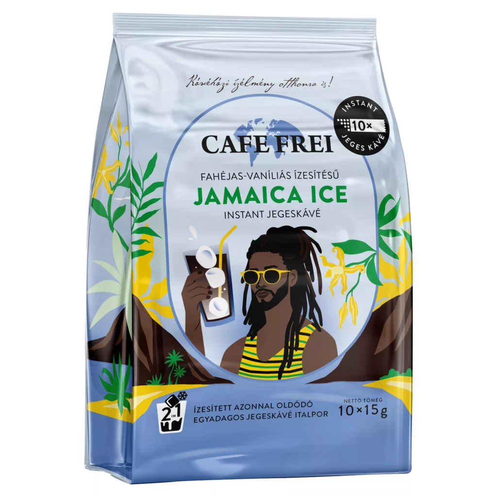 Cafe Frei Jamaica Ice fahéjas-vaníliás ízesítésű instant jegeskávé