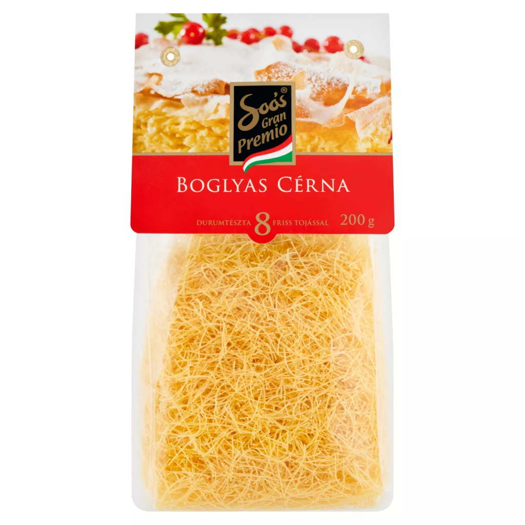 Soós Gran Premio boglyas cérna 8 tojásos durumtészta