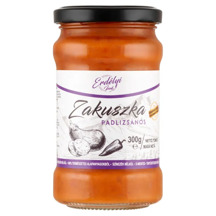 Erdélyi Ízek zakuszka padlizsános