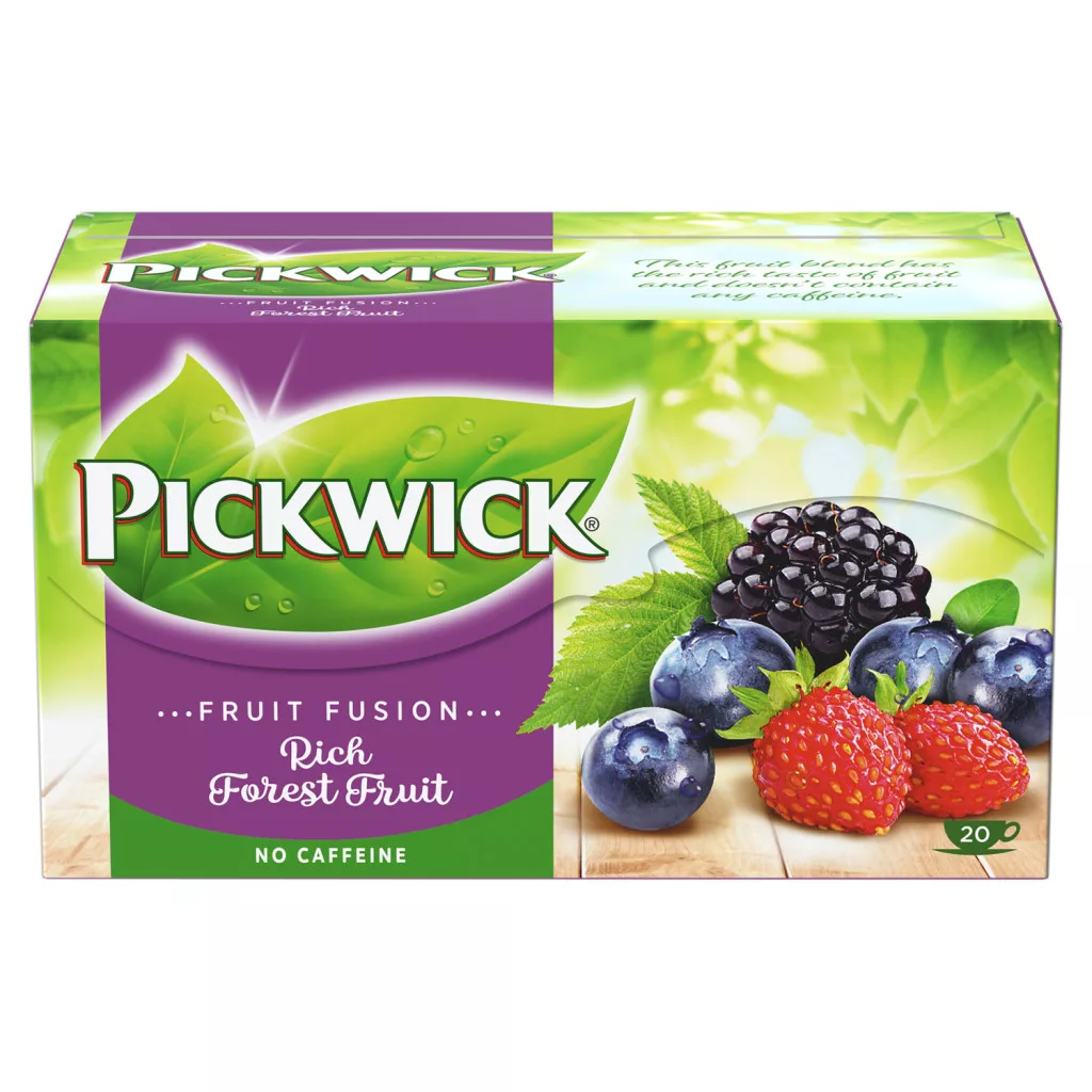 Pickwick Fruit Fusion gyümölcs- és gyógynövénytea az erdeigyümölcsök ízével 20 filter