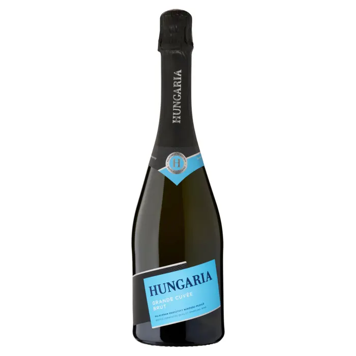 Hungaria Grande Cuvée Brut palackban erjesztett fehér minőségi pezsgő 12%