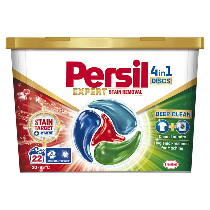 Persil Discs Expert mosószer koncentrátum gépi mosáshoz fehér, világos ruhadarabokhoz 22 mosás