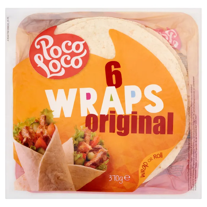 Poco Loco Original lágy tortilla lapok búzalisztből 25 cm