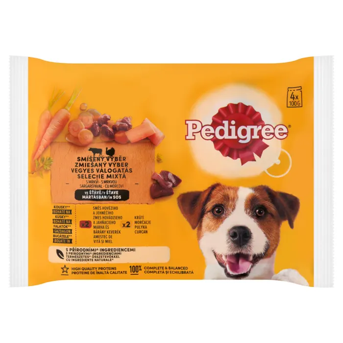 Pedigree Vegyes Válogatás teljes értékű nedves eledel felnőtt kutyák részére (400)