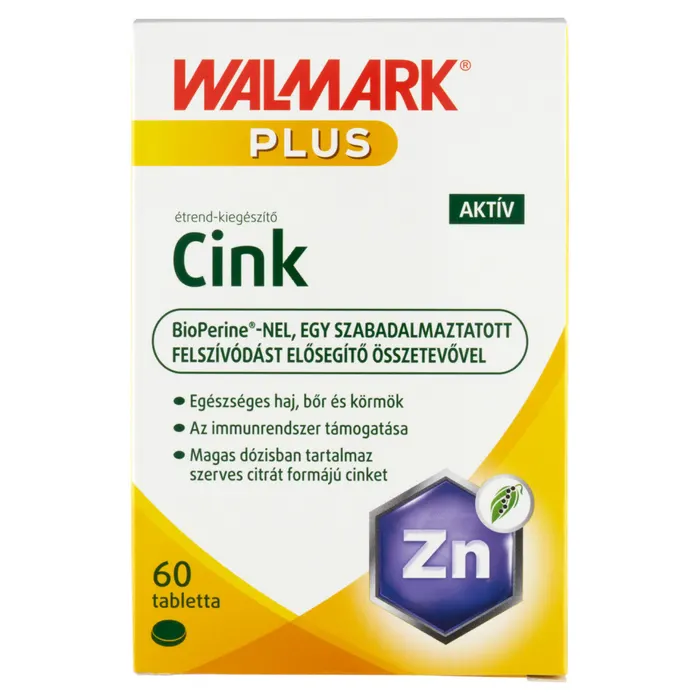 Walmark Plus Cink Aktív étrend-kiegészítő tabletta